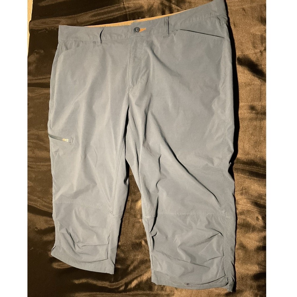 Orvis Womens Blue Outdoor Hiking Capri Pants Size 16 Stretch Cropped 294980